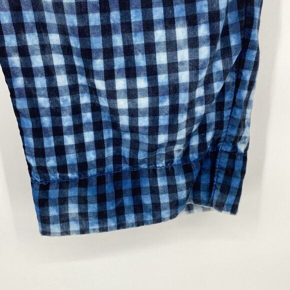 Maeve Anthropologie Women's Plaid Avryl Bleached Slim Pants Blue Size 6 - Picture 4 of 16